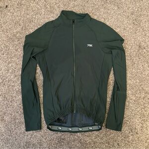 Pedal Mafia Pro Mid Weight Thermal Jersey Green Medium